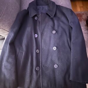 J. Crew Men's Dark Gray Pea Coat